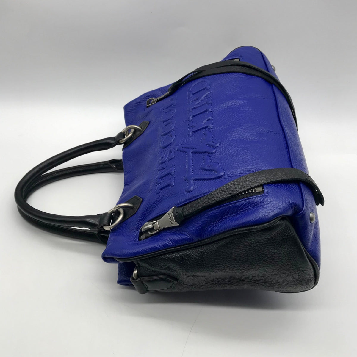 Aimee Kestenberg Blue Glove Tanned Leather Mini Satchel Bag