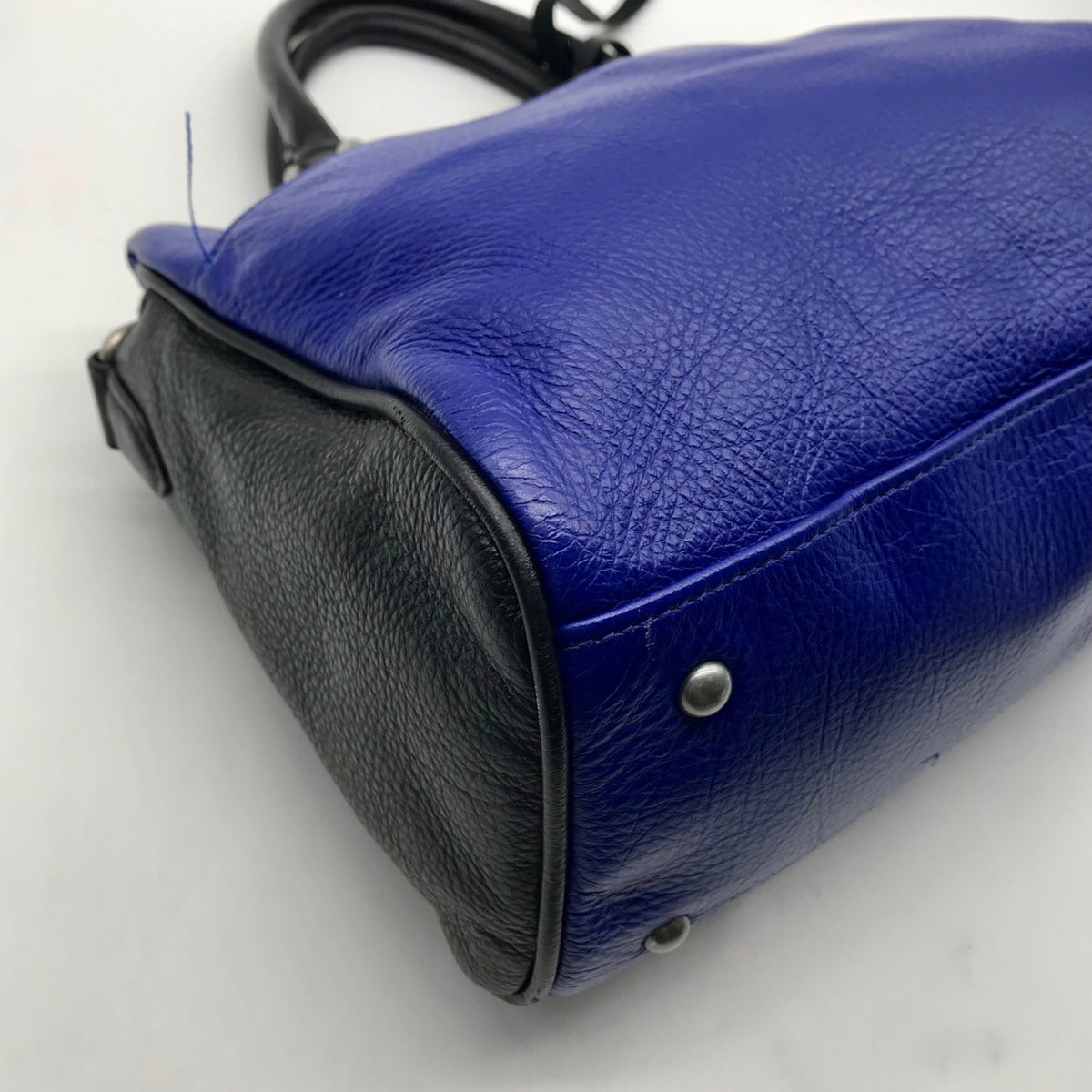 Aimee Kestenberg Blue Glove Tanned Leather Mini Satchel Bag
