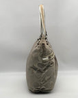 Coach Gray Monogram Canvas Poppy Metallic Glam Tote 15389