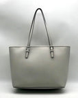 Michael Kors Grey Saffiano Leather Tote Bag