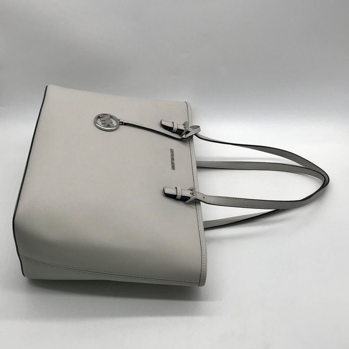 Michael Kors Grey Saffiano Leather Tote Bag