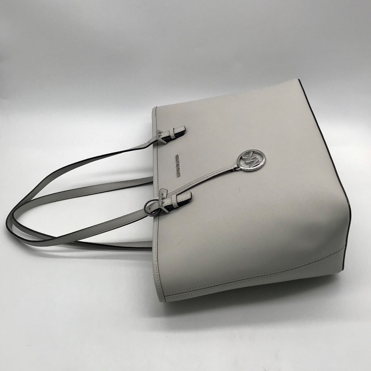 Michael Kors Grey Saffiano Leather Tote Bag