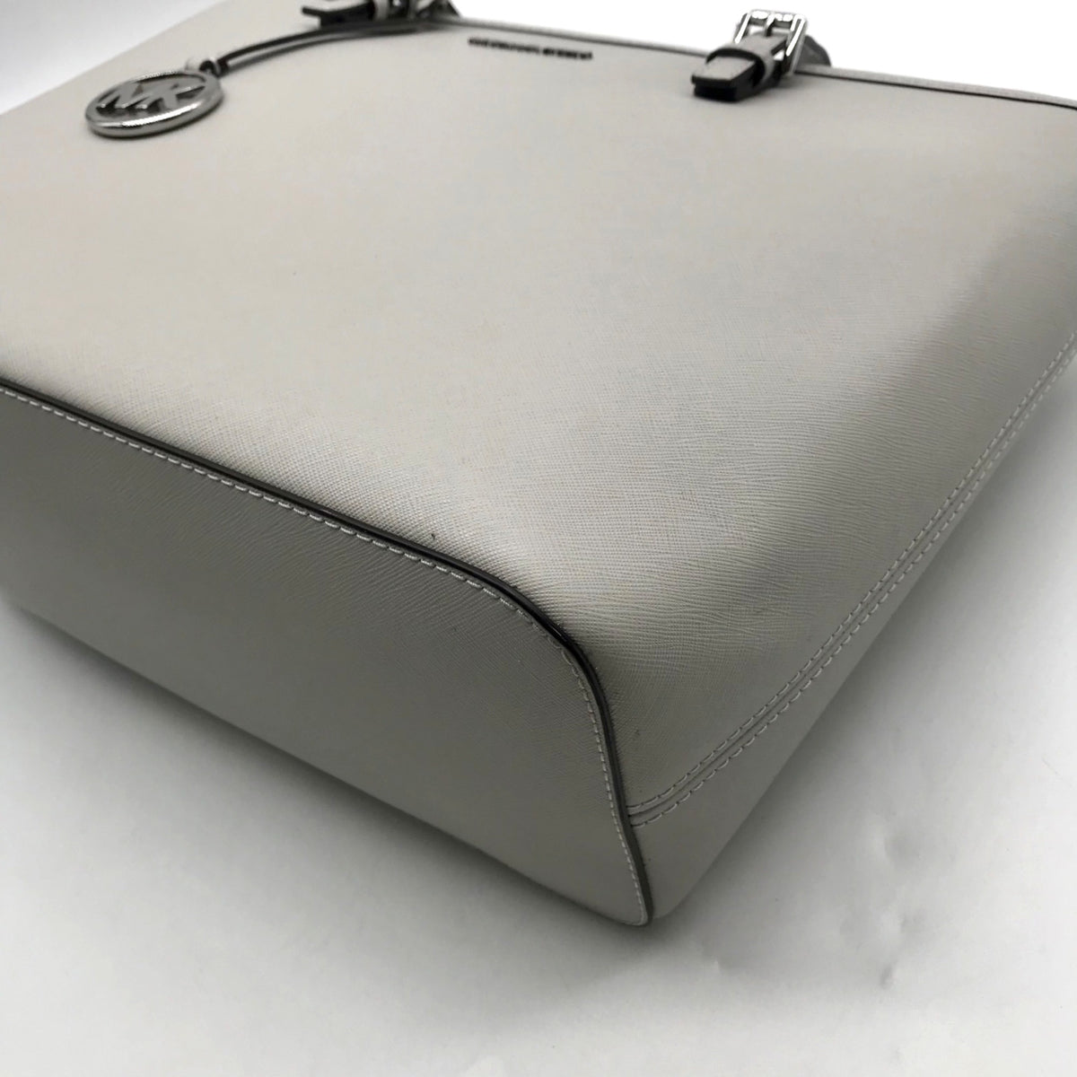 Michael Kors Grey Saffiano Leather Tote Bag