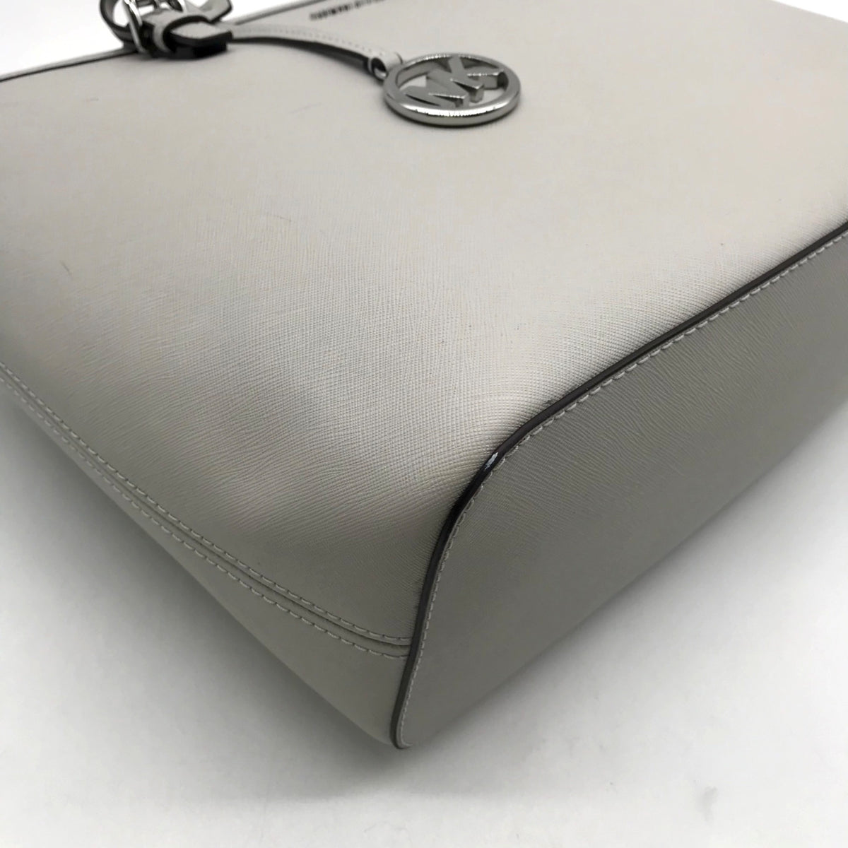 Michael Kors Grey Saffiano Leather Tote Bag