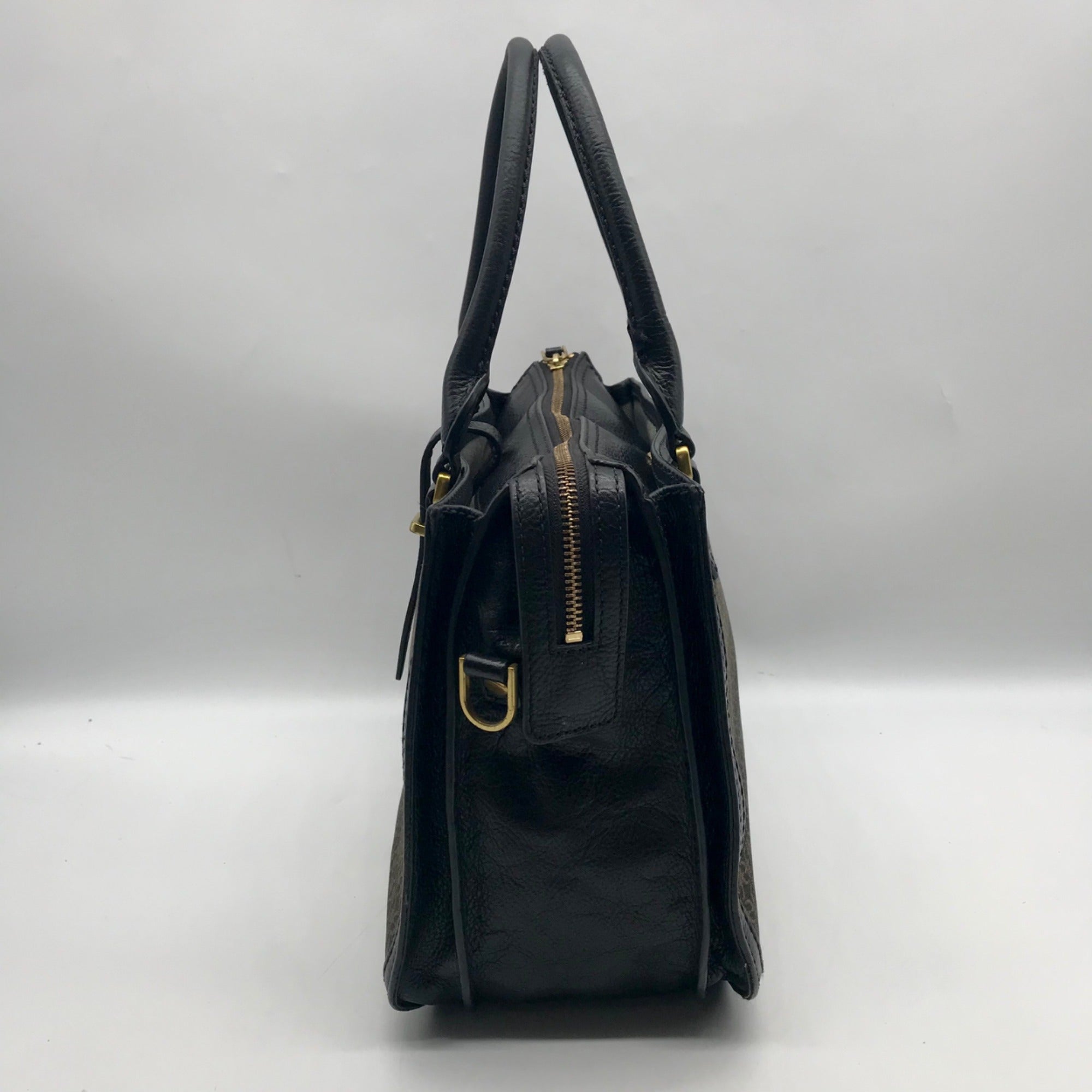 Fossil Black Fabric Ryder Satchel Bag