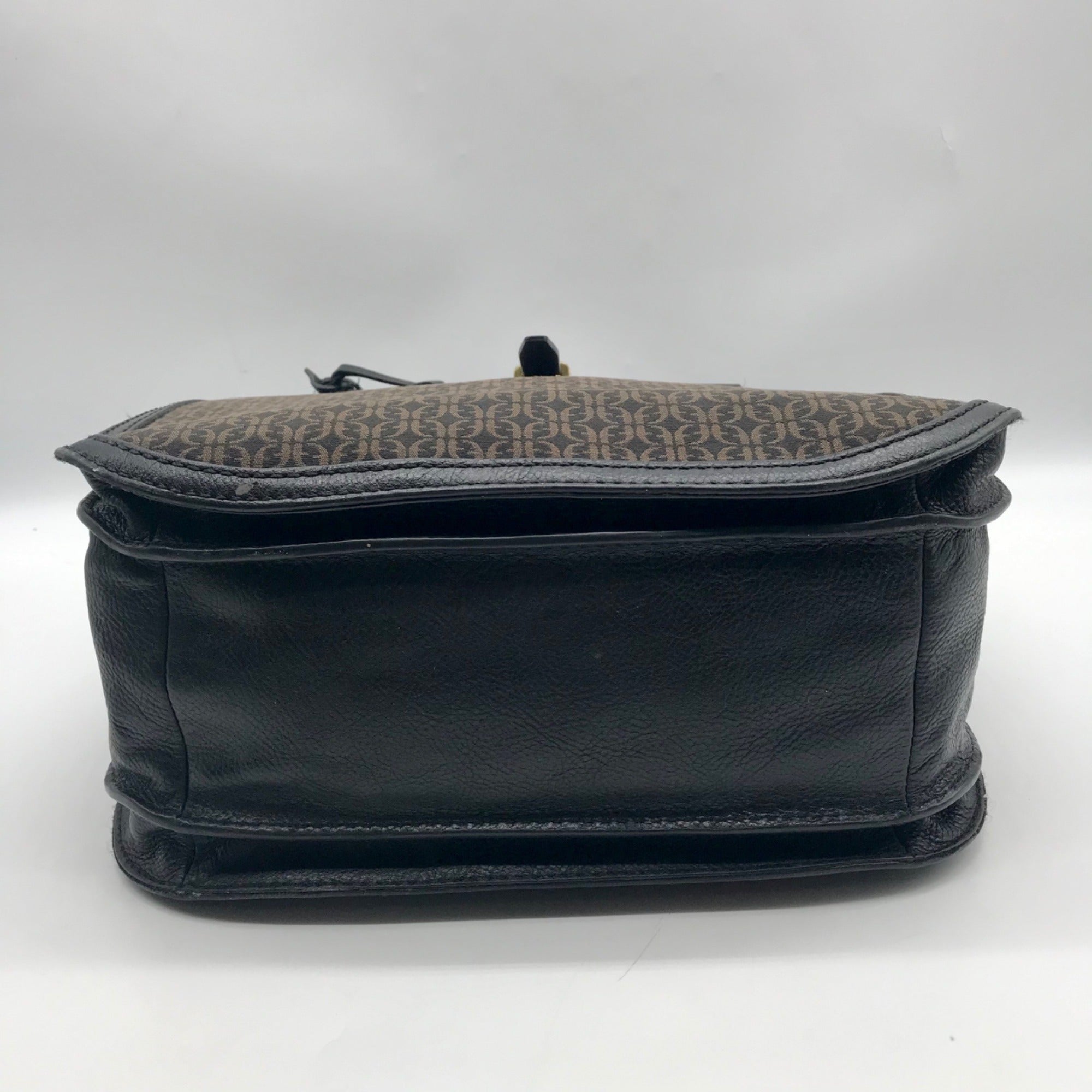 Fossil Black Fabric Ryder Satchel Bag