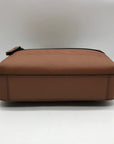 Michael Kors Luggage Brown Pebbled Leather Hudson Utility Crossbody Bag
