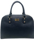 Michael Kors Navy Blue Large Dome Satchel Handbag