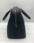 Michael Kors Navy Blue Large Dome Satchel Handbag