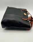 Dooney And Bourke Black Pebbled Leather Shoulder Bag