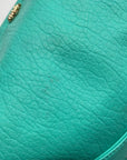 Juicy Couture Teal Leather Traveler Flap Crossbody Bag