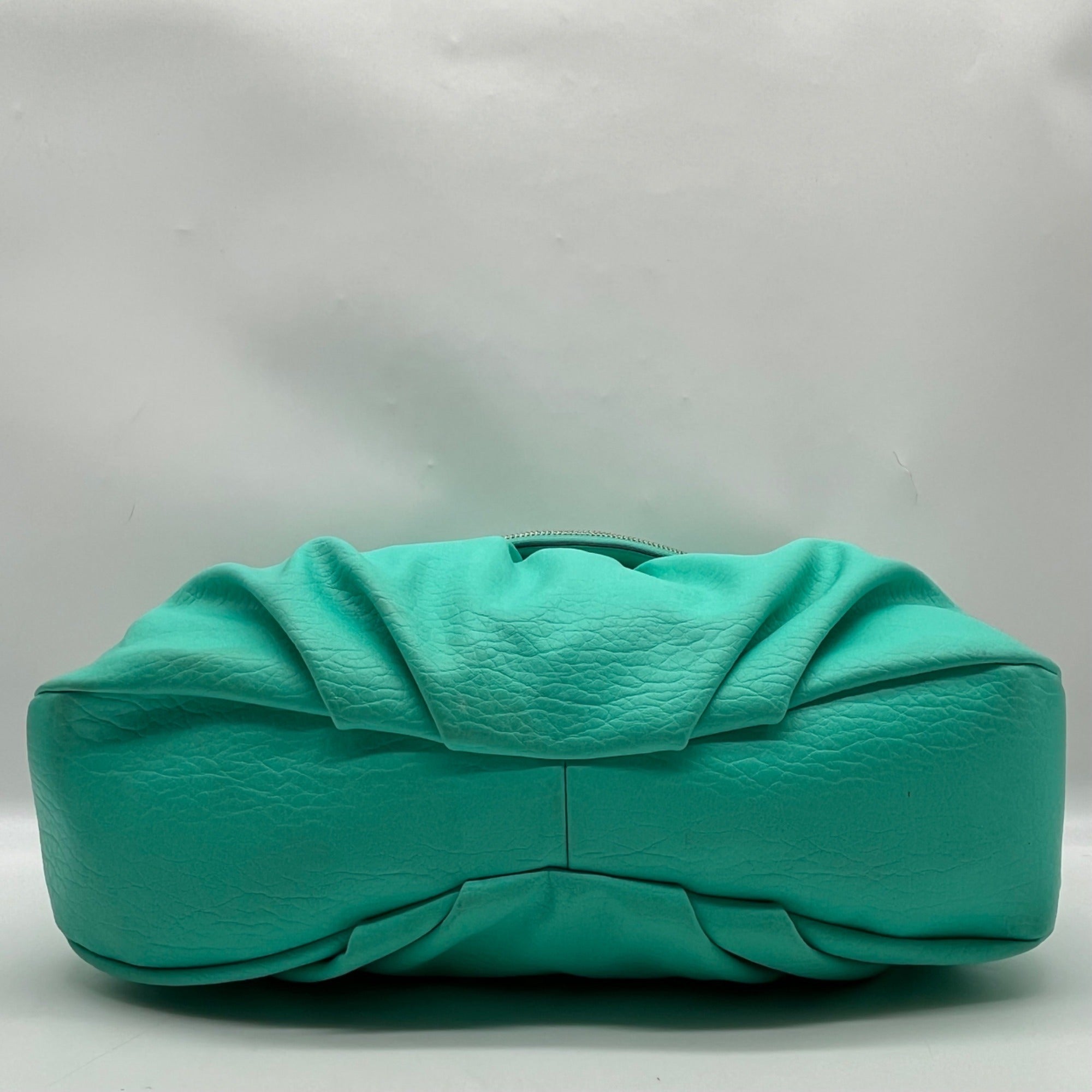 Juicy Couture Teal Leather Traveler Flap Crossbody Bag