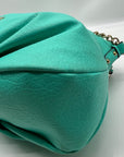 Juicy Couture Teal Leather Traveler Flap Crossbody Bag