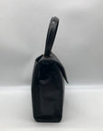Bally Black Quilted Leather Top Handle Handbag