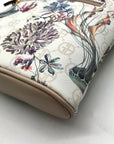 Giani Bernini Cream Floral And Sea Signature Faux Leather Crossbody