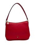 Kate Spade Red Pebbled Leather Polly Shoulder Bag