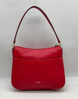 Kate Spade Red Pebbled Leather Polly Shoulder Bag
