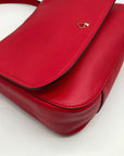 Kate Spade Red Pebbled Leather Polly Shoulder Bag