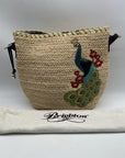 Brighton Straw & Leather Shoulder Bag