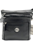 Giani Bernini Black Multi Pocket Crossbody Bag
