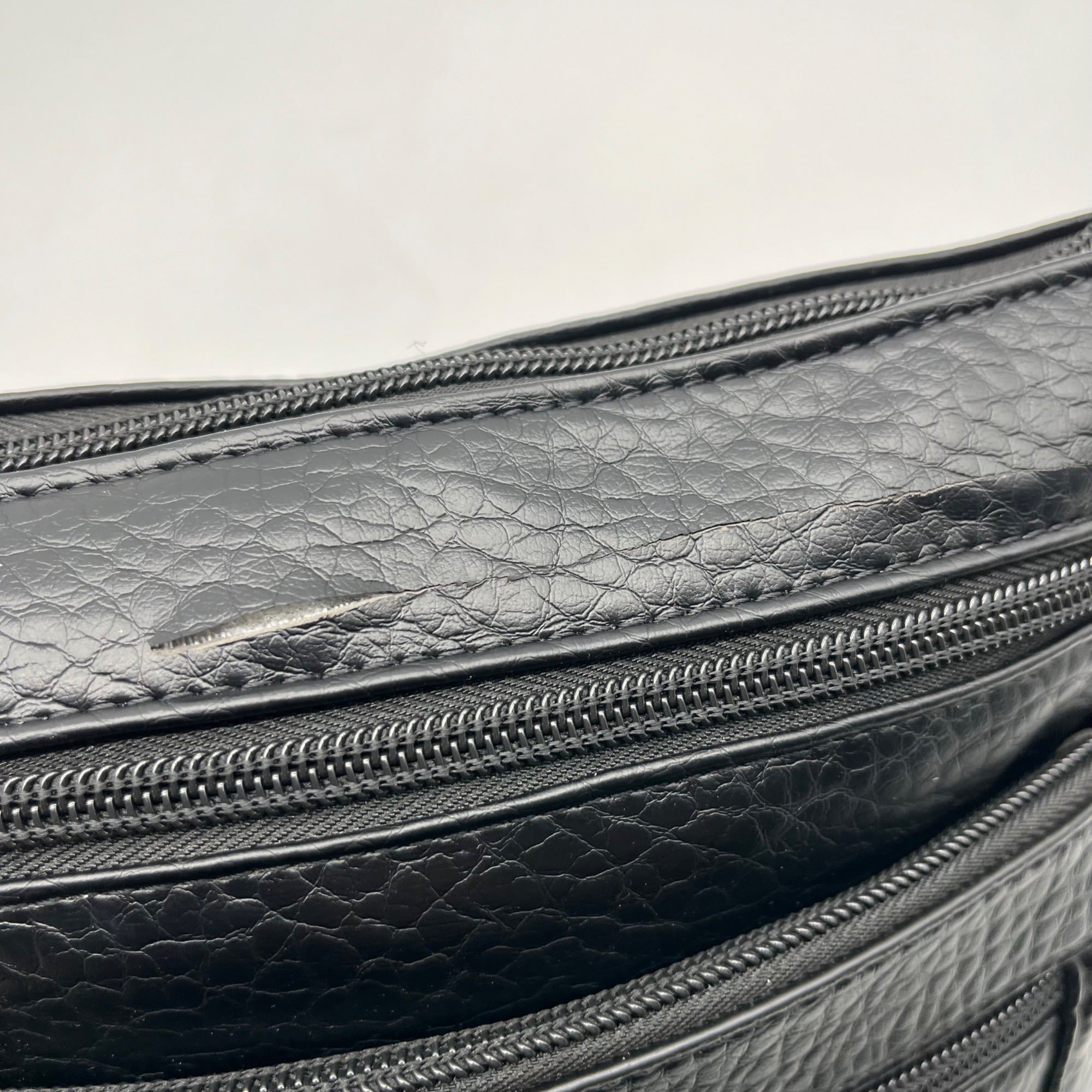 Giani Bernini Black Multi Pocket Crossbody Bag