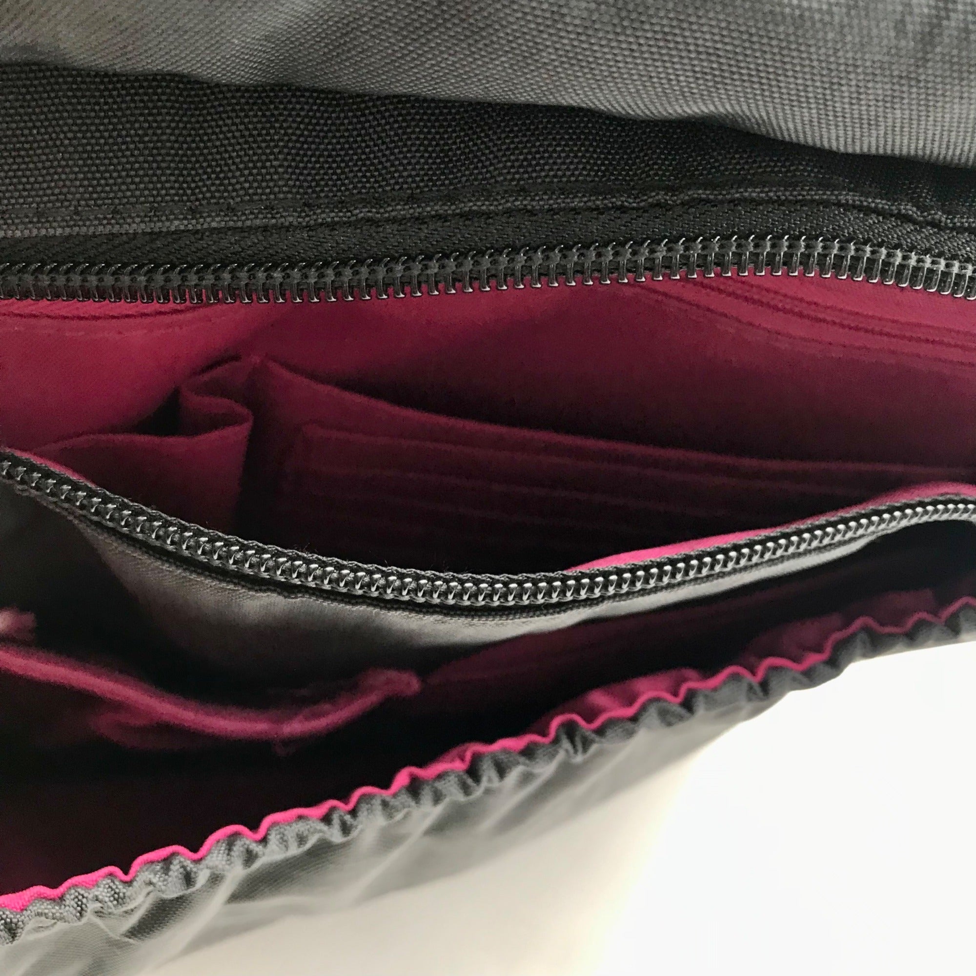 Baggallini Gray Nylon North South Crossbody