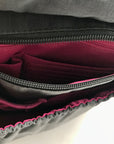 Baggallini Gray Nylon North South Crossbody