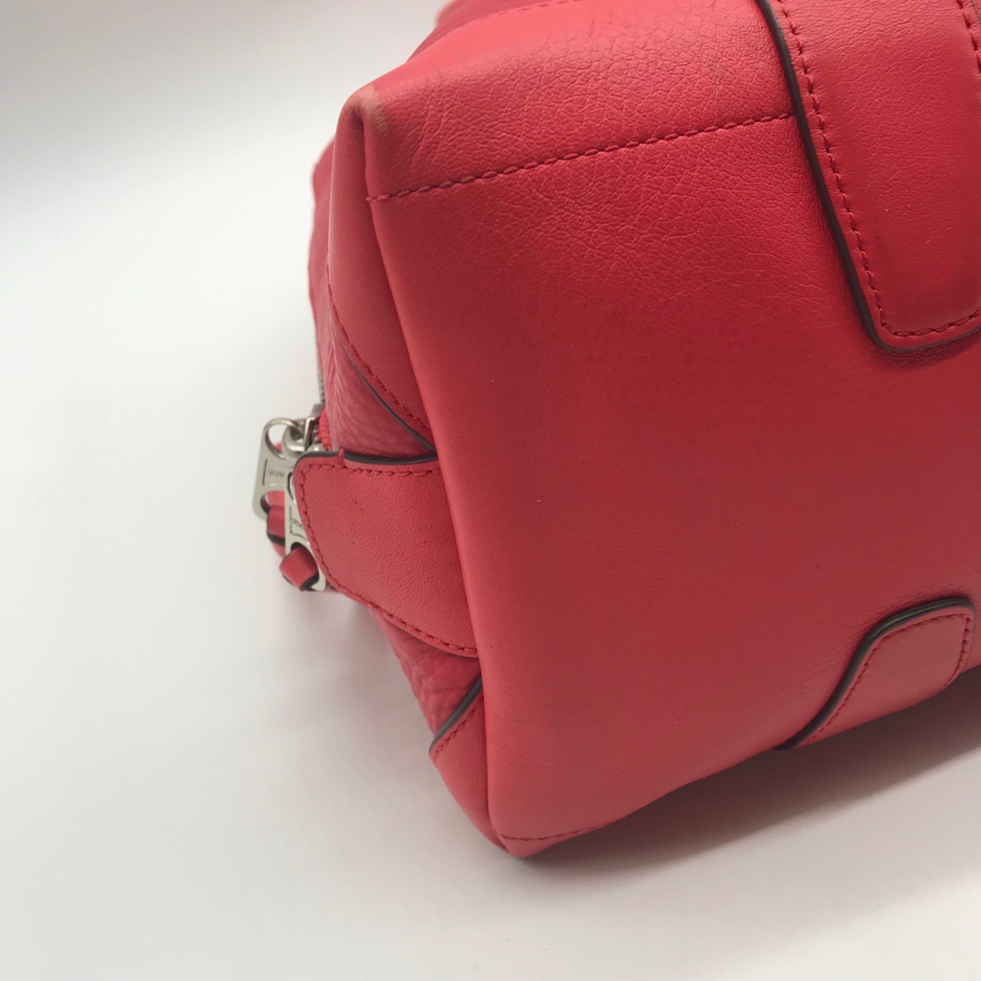 Coach Coral Pebbled Leather Bleecker Preston Satchel Bag 30144P