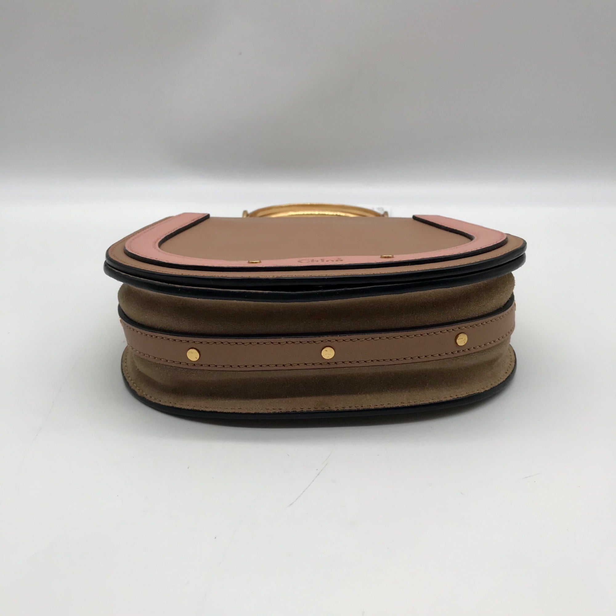 Chloe Beige Leather Nile Bracelet Bag