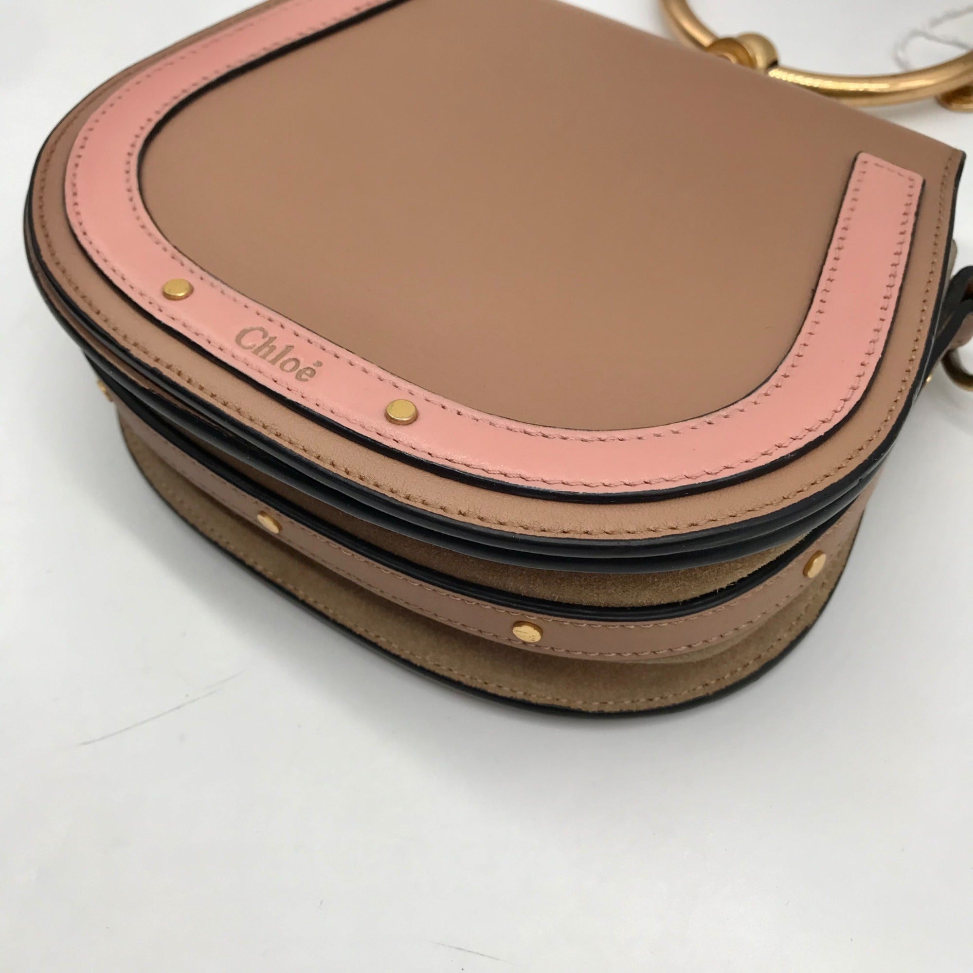 Chloe Beige Leather Nile Bracelet Bag