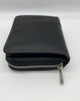 Tumi Black Leather Zip Around Wallet