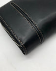 Tumi Black Leather Zip Around Wallet
