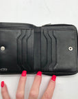 Tumi Black Leather Zip Around Wallet