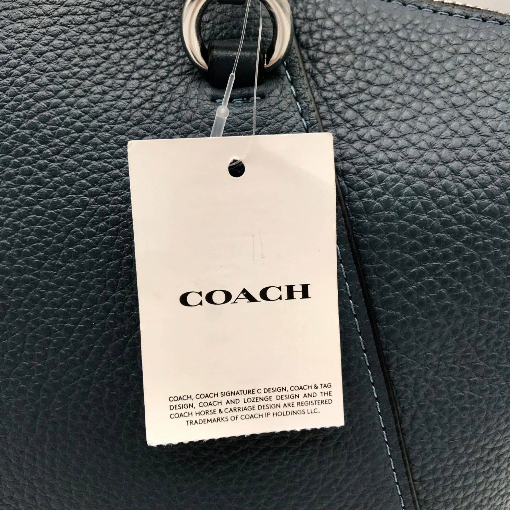 Coach Denim Pebbled Leather Bella Satchel CR980