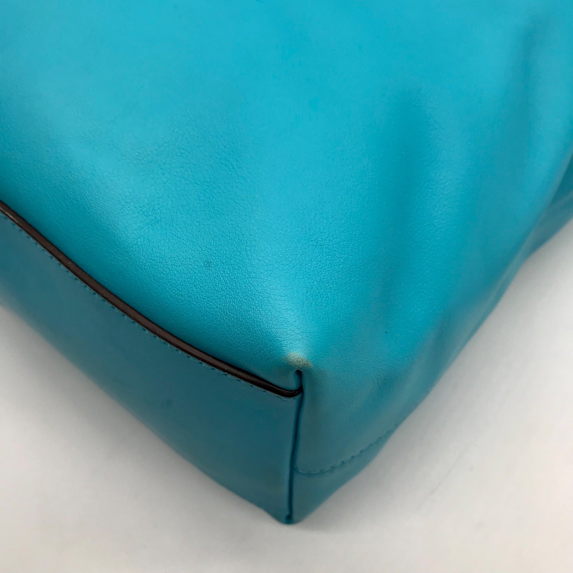 Coach Turquoise Leather Legacy Bucket Shoulder Bag 19889
