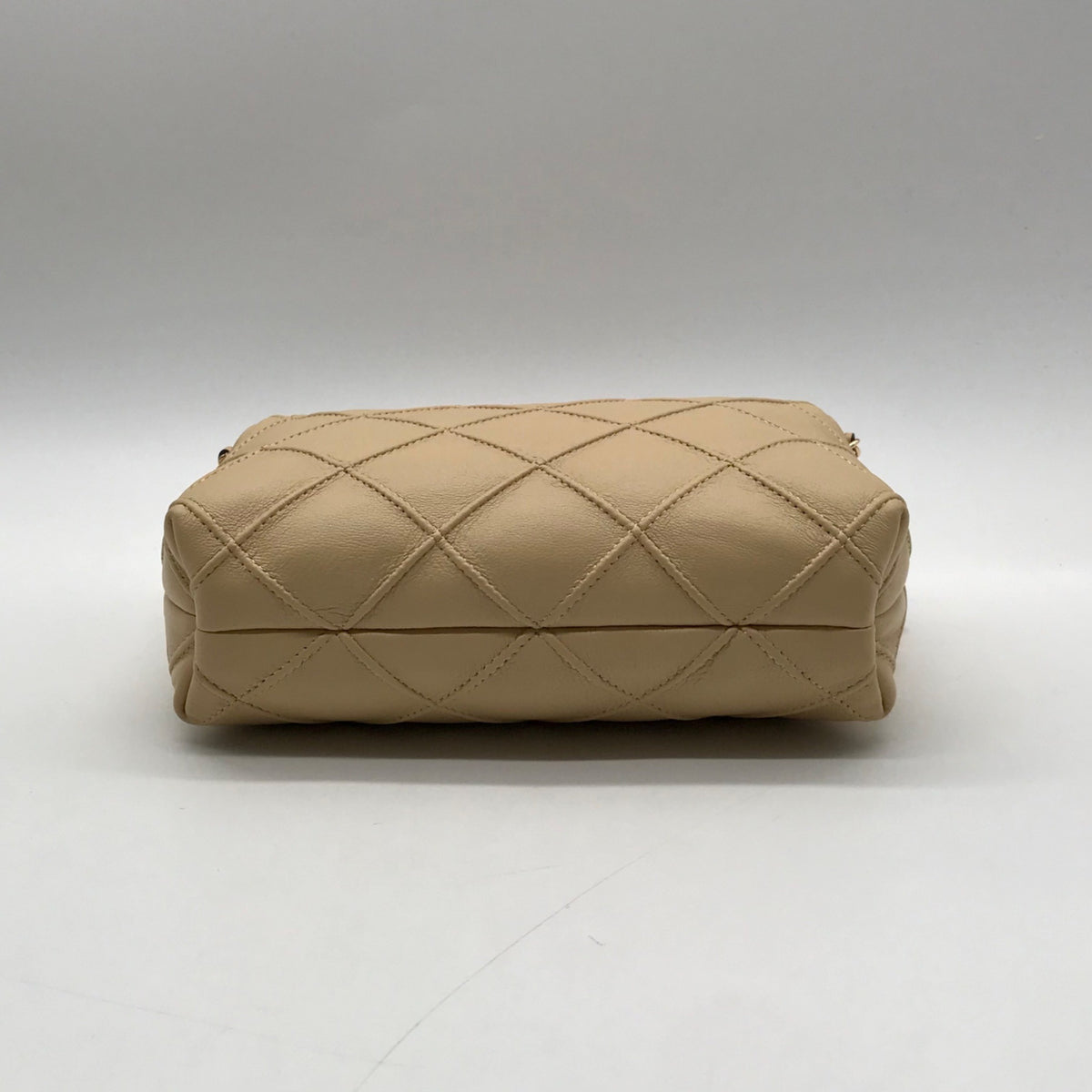 Tory Burch Tan Quilted Leather Crossbody Bag