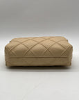 Tory Burch Tan Quilted Leather Crossbody Bag