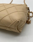 Tory Burch Tan Quilted Leather Crossbody Bag