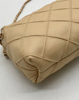 Tory Burch Tan Quilted Leather Crossbody Bag