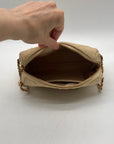 Tory Burch Tan Quilted Leather Crossbody Bag