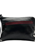 Hammitt Black Leather Nash Crossbody Wristlet