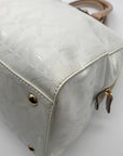 Michael Kors White Patent Leather Cindy Convertible Satchel & Wallet