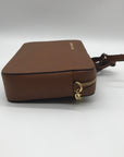Michael Kors Brown Saffiano Leather Crossbody Bag