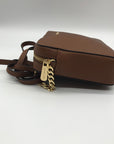 Michael Kors Brown Saffiano Leather Crossbody Bag