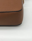Michael Kors Brown Saffiano Leather Crossbody Bag