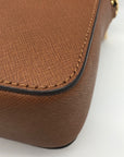 Michael Kors Brown Saffiano Leather Crossbody Bag