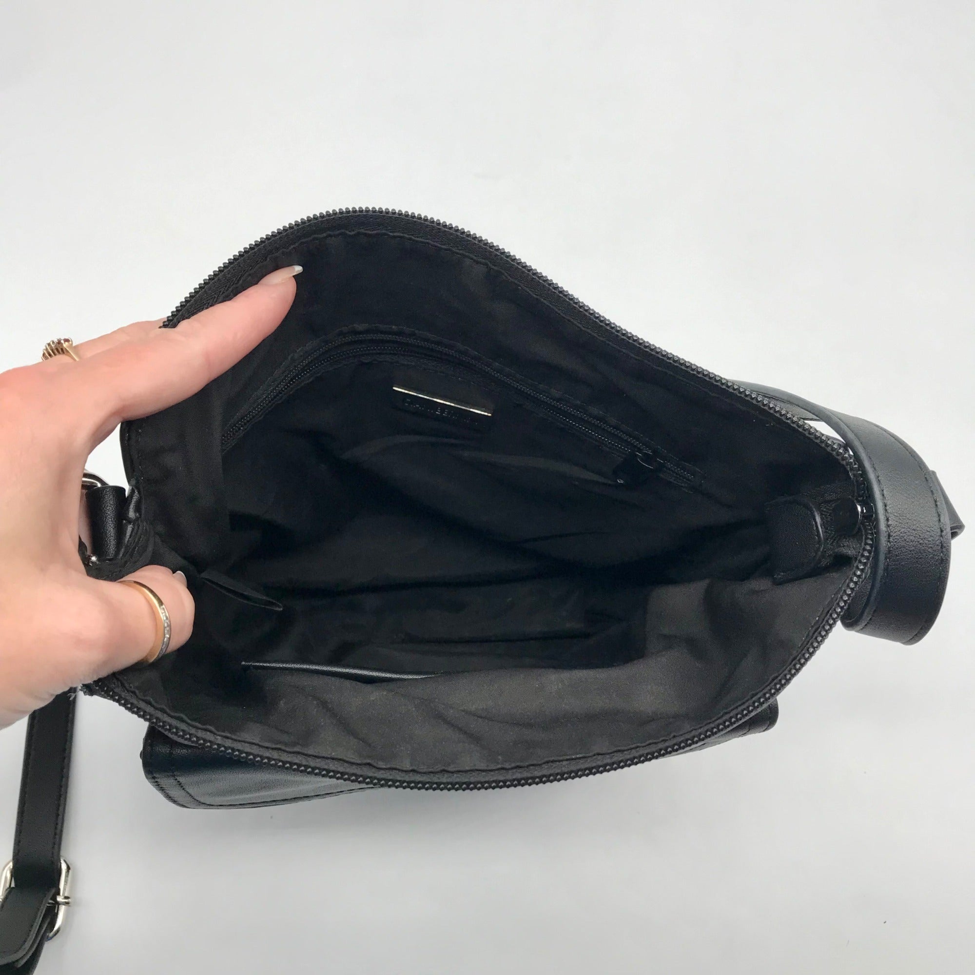 Giani Bernini Black Venice Nappa Crossbody Bag
