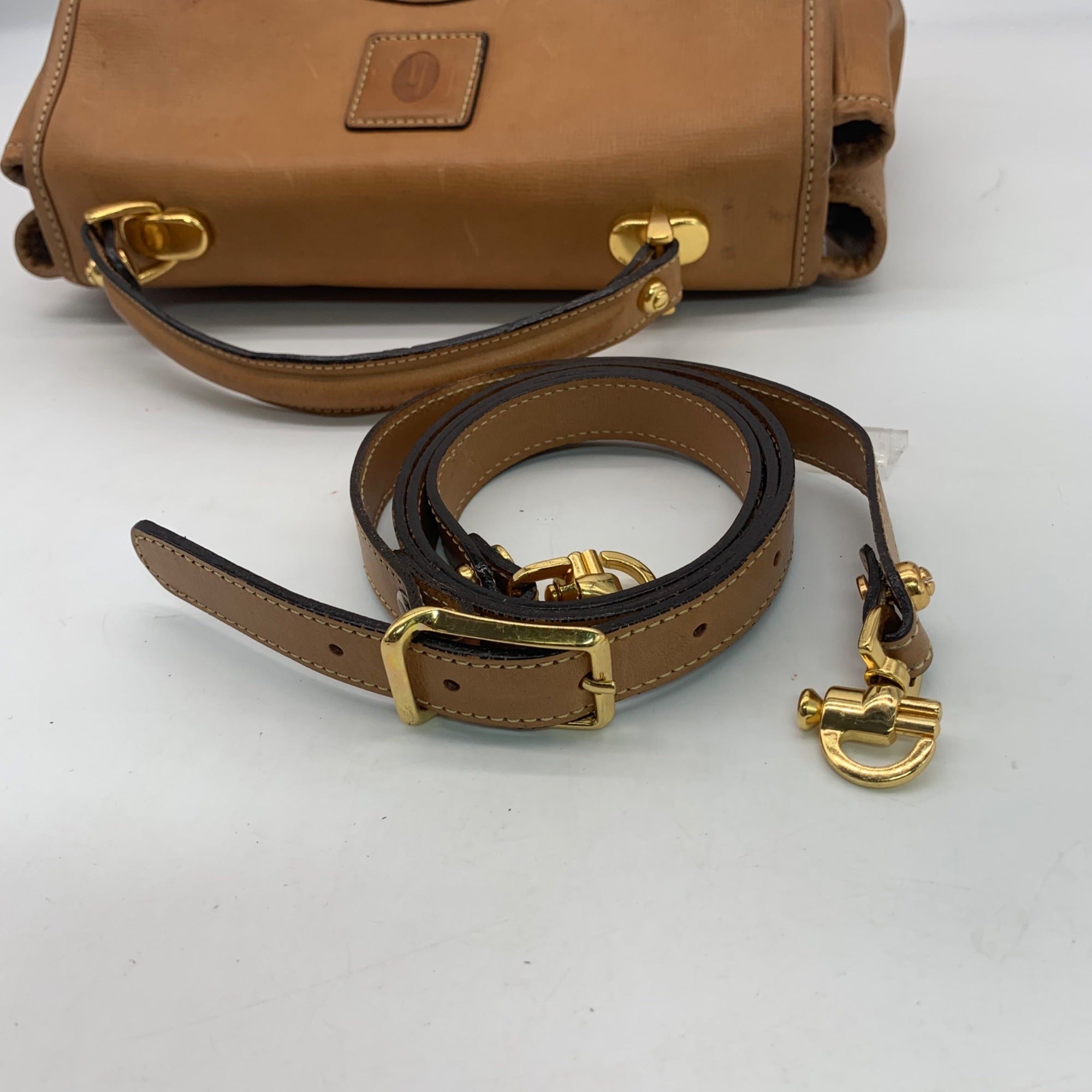 Hartmann Vintage Tan Leather Satchel Bag