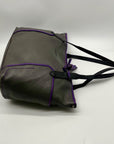 Cole Haan Grey Pebbled Leather Shoulder Bag