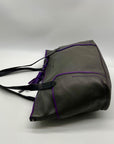 Cole Haan Grey Pebbled Leather Shoulder Bag